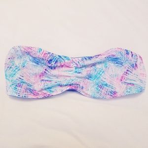 Pink Victoria Secret printed bandeau bralette